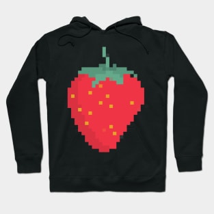 Strawberry Pixel Art Hoodie